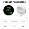 QANYEGN Smart Thermometer with Voice Control and LED Display, WiFi