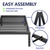 Furnitui 16 Inch High Metal Twin XL Bed Frames, Platform