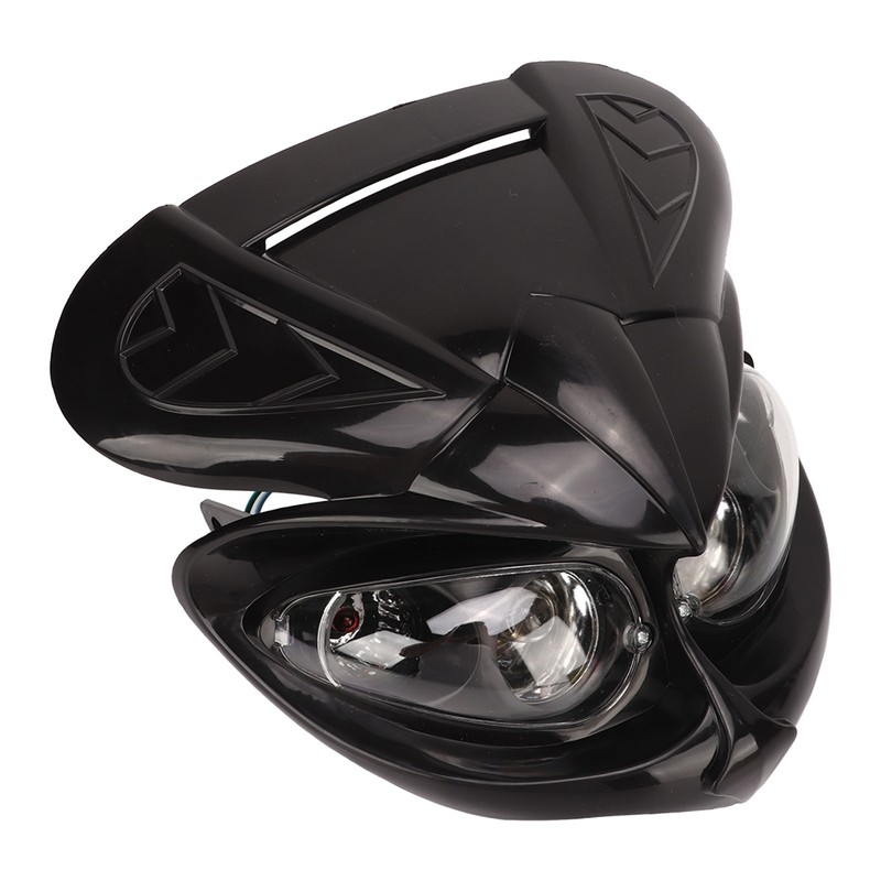Motorcycle Fairing Head Lamp 12V Dual Headlight High Low Beam