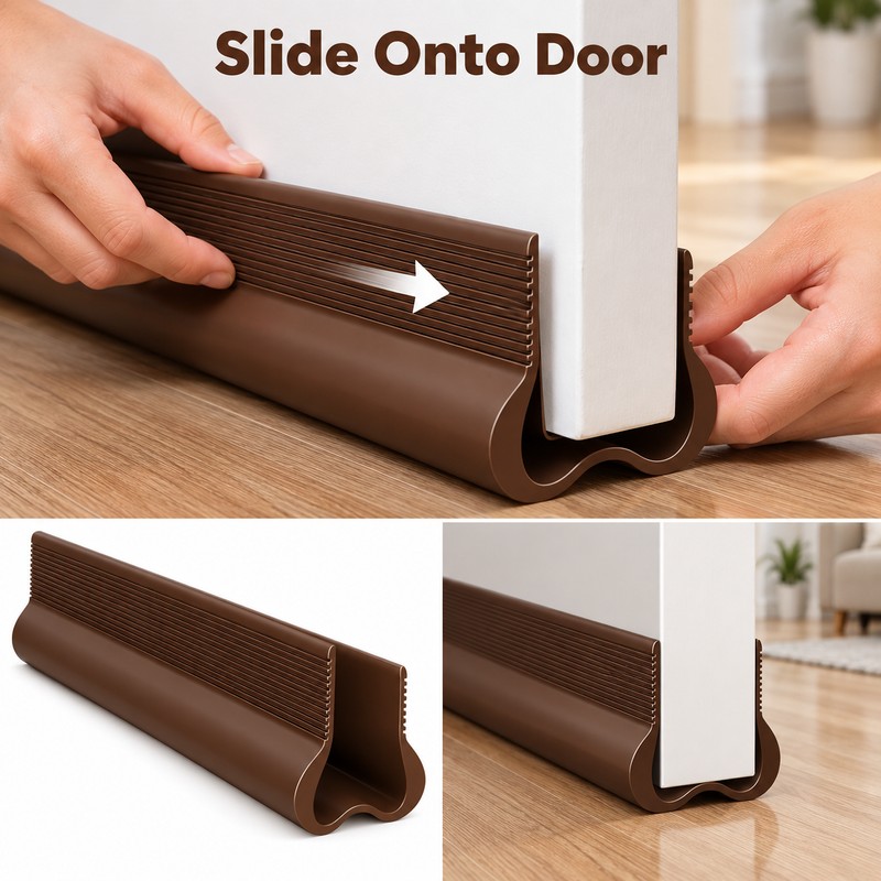 PVC Door Draft Stopper Seal – 36.61-Inch Wind, Dust &