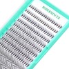 BODERMINCER 10 Root 60pcs 8-10-12-14-16mm Mixed Black Handmade False Eyelashes