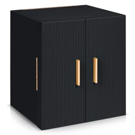 Dajasan Large Jewelry Box for Women, Jewelry Organizer Box with 3 Drawers, Jewelry Storage Organizer with Mirror for Necklace Ring Bracelet Watch, Gift Idea, 8.7 x 7.5 x 9.8 Inches (Black)