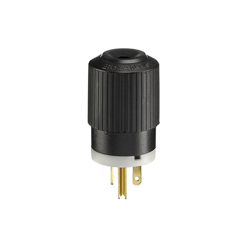 Bryant Electric BRY5366NP Industrial Grade Straight Blade Plug, Grounding, NEMA