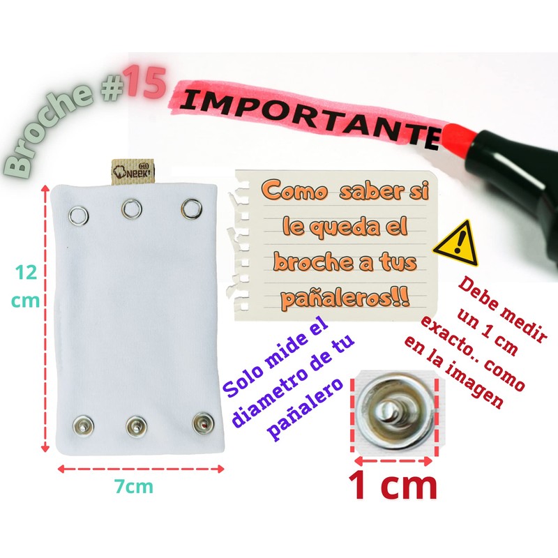 Neek’ Cotton® Set 10 Extensiones Para Pañalero ó Body Extender