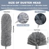 100 Inch Cobweb Duster, Spider Web Brush & Microfiber Feather