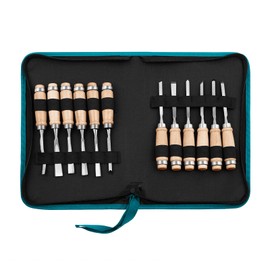 Monkey King Bar-12pcs Wood Carving Chisel Set- Sharp Woodworking Tools with Case Storage