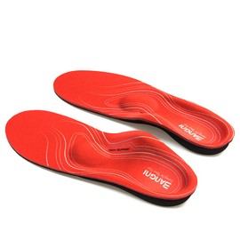 3ANGNI orthotic Insole High Arch Foot Support Soft Medical Functional insoles,For Man And Woman, Red, Mens 5-5 1/2 Womens 7-7 1/2(9.45 Inches)(240MM)