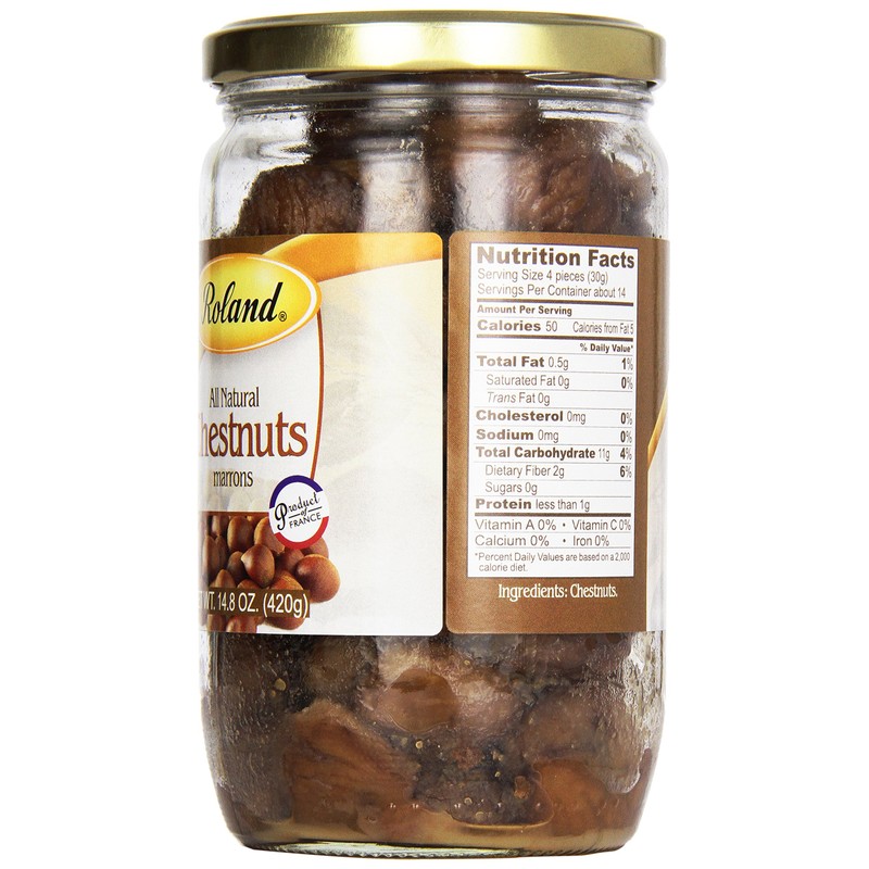 Roland Chestnut Whole Natural Jar, 14.8 oz