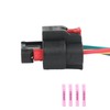 PARSUPPRO 1Pcs 4-Way/Pin Radiator Active Grille Shutter Connector Sensor Socket