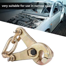 3 Ton Self-Tightening Scissor Clamp Serrated Jaw Puller - Auto Body Frame Repair Tool for Car Collision Panel & Sheet Metal Dent Pulling