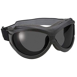 Pacific Coast Sunglasses The Beast Black Motorcycle Goggles With Anti Fog Polycarbonate Smoke Lens