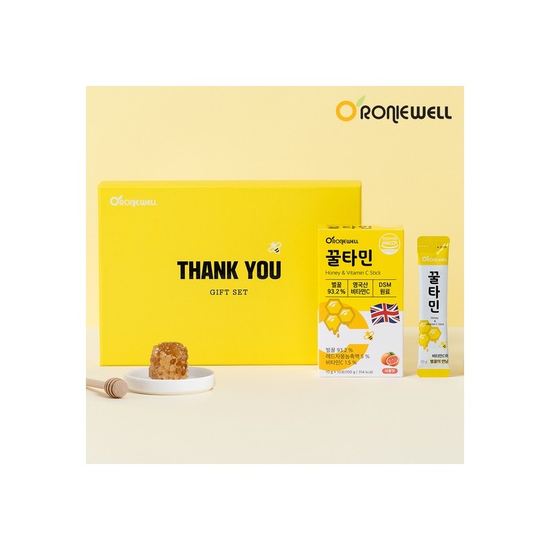Ronniewell Roniwell Honeytamin Grapefruit Flavor 10-Pack Gift Set (3 Packs)