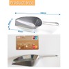 Ice Scoop, 2 Pack Square Mouth Aluminum Alloy Supermarket Bar