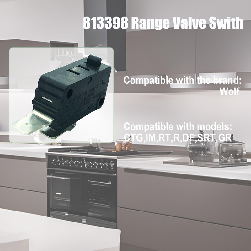 DTAIR 813398 Valve Switch Micro Switch Replacement for Wolf Range