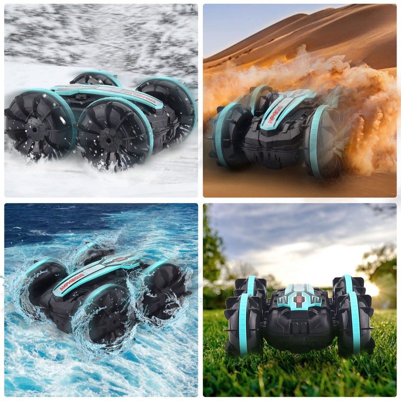 SIVQIKE 4WD Remote Controlled Car, Gesture Sensor, Waterproof RC Stunt
