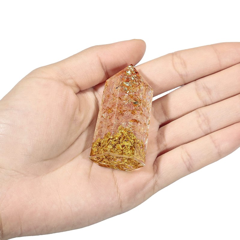 mookaitedecor Reiki 2 Pack Crystal Chopsticks Polished 6 Facets Meditation