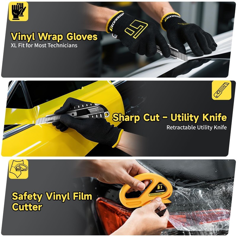TECKWRAP Premium Car Wrap Tool Kit for Car Wrap, PPF