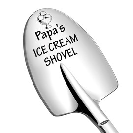 Day Gifts Birthday Fathers for Grandad Papa Stainless Steel Ice Cream Scoop Engraved Shovel Spoon Gift for Grandfather Grandad from Granddaughter Grandson Best Ice Cream Lover Gifts Ideas