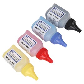 4 Pack Toner Refill Powder for CF400A CRG045 Printer, Flexible and Resistant, Suitable for Inkjet and Printers, PVC and PCB Material