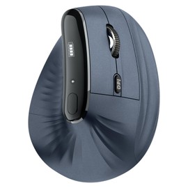 Lmrbelec Ergonomic Vertical Mouse, 2.4G Wireless Mouse with Bluetooth Rechargeable Optical Mouse, 3 Multi-Device Connectivity for Office, Home - Ergonomic Design Reduces Wrist Strain