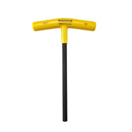 BONDHUS Hexagonal T-Handle, 5/32 inch [Total Length: 5.2 inches (132 mm), Shaft Length: 4.6 inches (118 mm), Handle Length: 3.1 inches (79 mm); Black-dyed HT5/32 No. 13309