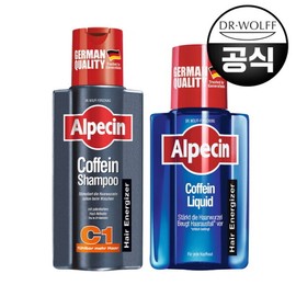 Alpecin Caffeine Shampoo C1 (Hair Strengthening) 250ml + Liquid Hair Tonic 200ml / 알페신 카페인 샴푸 C1 (모발 강화) 250ml + 리퀴드 헤어토닉 200ml