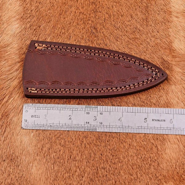 SHEATH GENUINE LEATHER HAND CRAFTED BELT SHEATH FOR FIXED BLADE