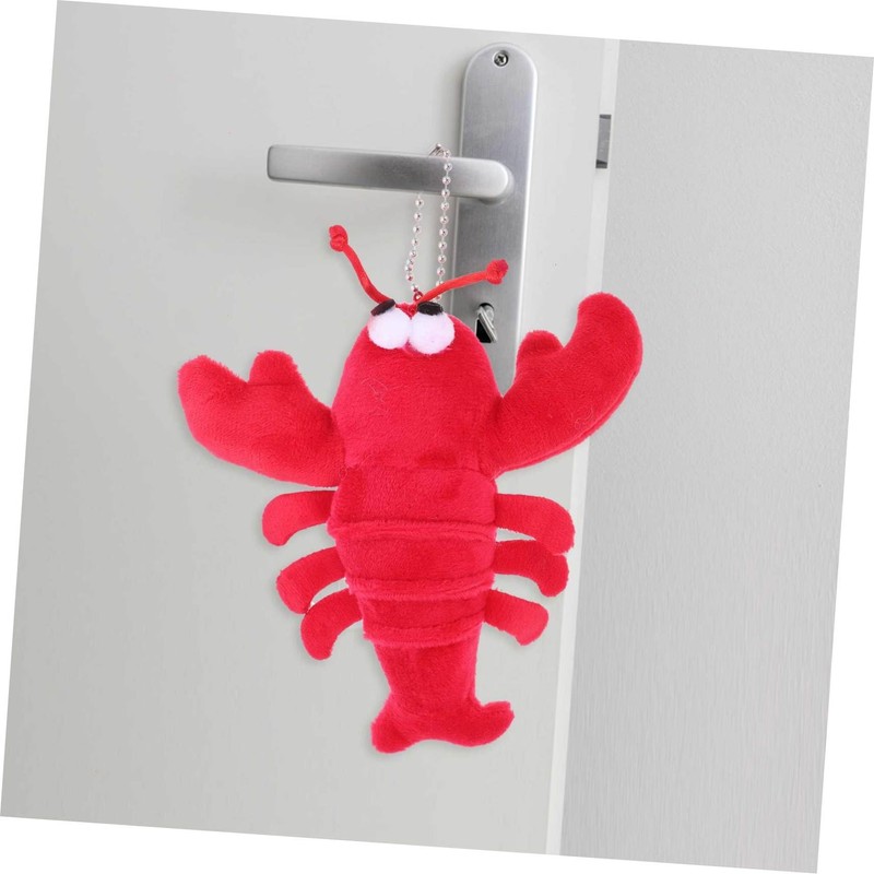 Alasum 1pc Lobster Plush Doll Stuffed Lobster Stuffed Animal Keychain