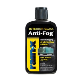 Rain-X AF21106D Glass & Mirrors Anti-Fog Treatment, Prevents Fogging & Steaming on Windshield and Visors, Improves Visibility, Great for Auto & Home