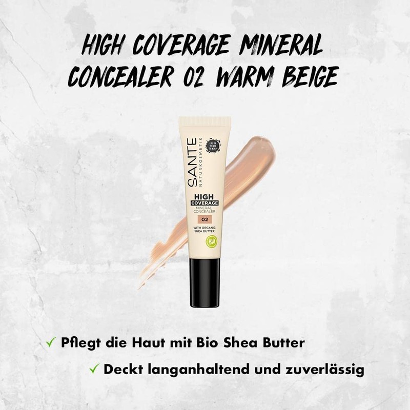 SANTE Naturkosmetik High Coverage Mineral Concealer 02 Warm Beige