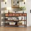 Furologee Long 47" Console Sofa Table with 3 Drawers, Entryway