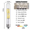 LEOOLS 12W Dimmable Edison Led Tubular Bulb T10/T30,E26 Medium Base