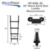 RecPro RV Bunk Ladder 60" | Black or Silver Color