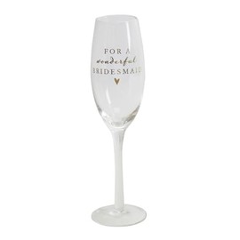 Champagne Flute Glass For A Wonderful Bridesmaid Gift Boxed Amore by Juliana