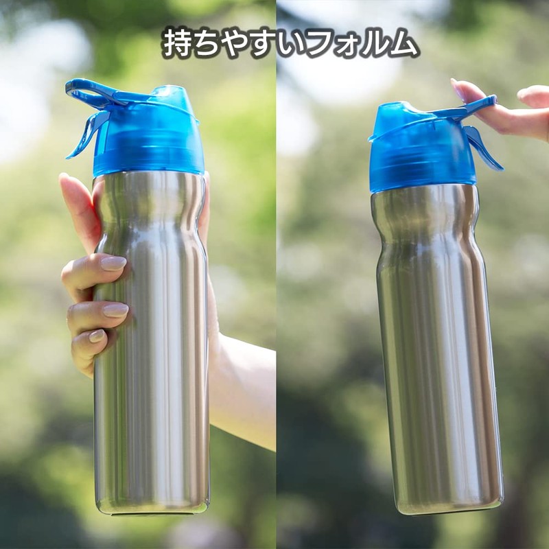 Stainless Steel Vacuum Insulated Bottle with Cooling Mist Function Drink