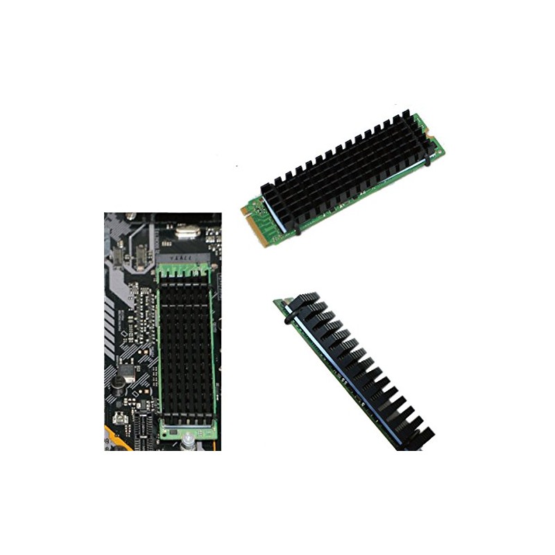 monofive M.2 (2280) SSD Heat Sink Heat Sink (Black) MF-RADI-A1B
