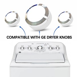WISINY WE01X24552 Dryer Timer Control Knob 3-Pack Compatible for GE Dryer Timer Control Knob Replaces AP6026722, 4396547, PS11736611