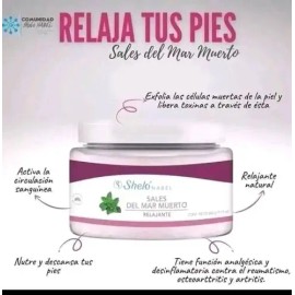 2 Sales Del Mar Muerto Spa Para Pies, Desinflama  Relaja                                                                                              