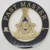 New Freemason Past Master Cut-Out Car Emblem with Square in Black