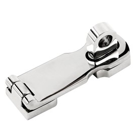 Jamiikury 1 Pcs 3 Inch Marine Grade Door Hasp, 316 Stainless Steel Swivel Safety Hasp, Heavy Duty Door Hasp with Turning Padlock Eye Mount