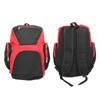 Basketball Backpack Black Red Multifunctional Large Capacity with Multiple Storage