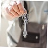 Parliky 5pcs Stainless Steel Shopping Cart Token Key Ring Shoe