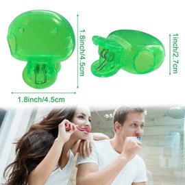 PKRFCJ 8 Pcs Toothbrush Cover,Tooth Brush Covers, Toothbrush Head Cover Suitable for Home Travel, Camping, Bathroom, School, Business (Red, Green, Blue, Transparent)