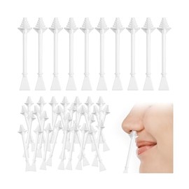 Nose Waxing Sticks 100 Pcs Plastic Nasal Cleaning Applicators For Painless Nostril Ear And Eyebrow Hair Removal Nose Hair Wax Sticks Nose Wax Applicator Sticks For Nostrils Ears Face Cleaning