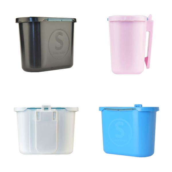 SANIFANNY Liquid Hand Sanitizer Dispenser - Easy-Access Lid for Convenient