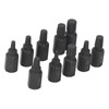 10Pcs Broken Screw Extractor Set 1/4 7/32 3/16 5/32 1/8
