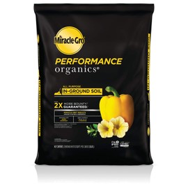 Miracle-Gro Performance Organics All Purpose In-Ground Soil, 1.3 cu. ft. - Organic, All Natural Plant Soil - Feed for up to 3 Months - All-Purpose Formula for Vegetables, Flowers and Herbs