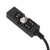 D Tap Male to 3 Port Female Splitter with 5V
