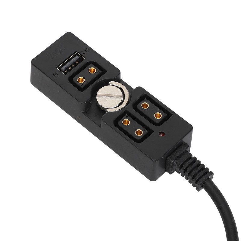 D Tap Male to 3 Port Female Splitter with 5V
