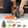 Dachenus Cheese Grater Rotary Cheese Grater,Versatile Cheese Shredder,Blades for Shredding,